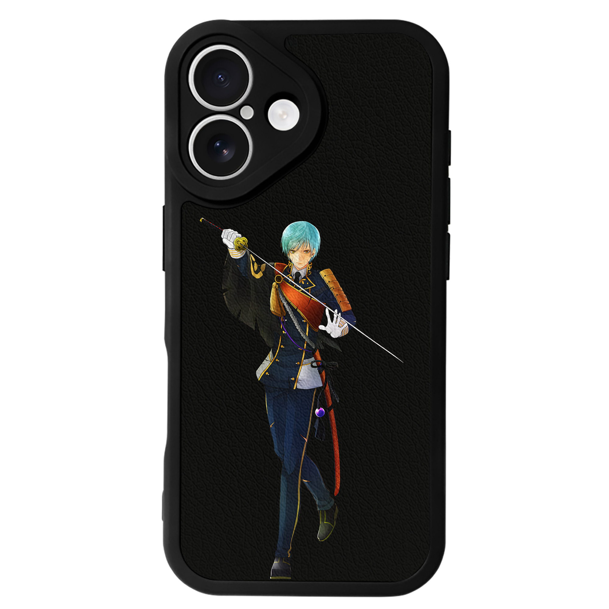 （画像用） 刀剣乱舞 Touken Ranbu 【iPhone 16シリーズ対応】シリコンスマホケース（レザー調） 材質：シリコン